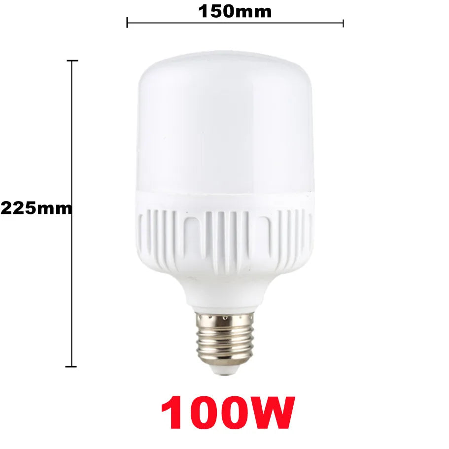 100W E27 LED Bulb – High Brightness White Light