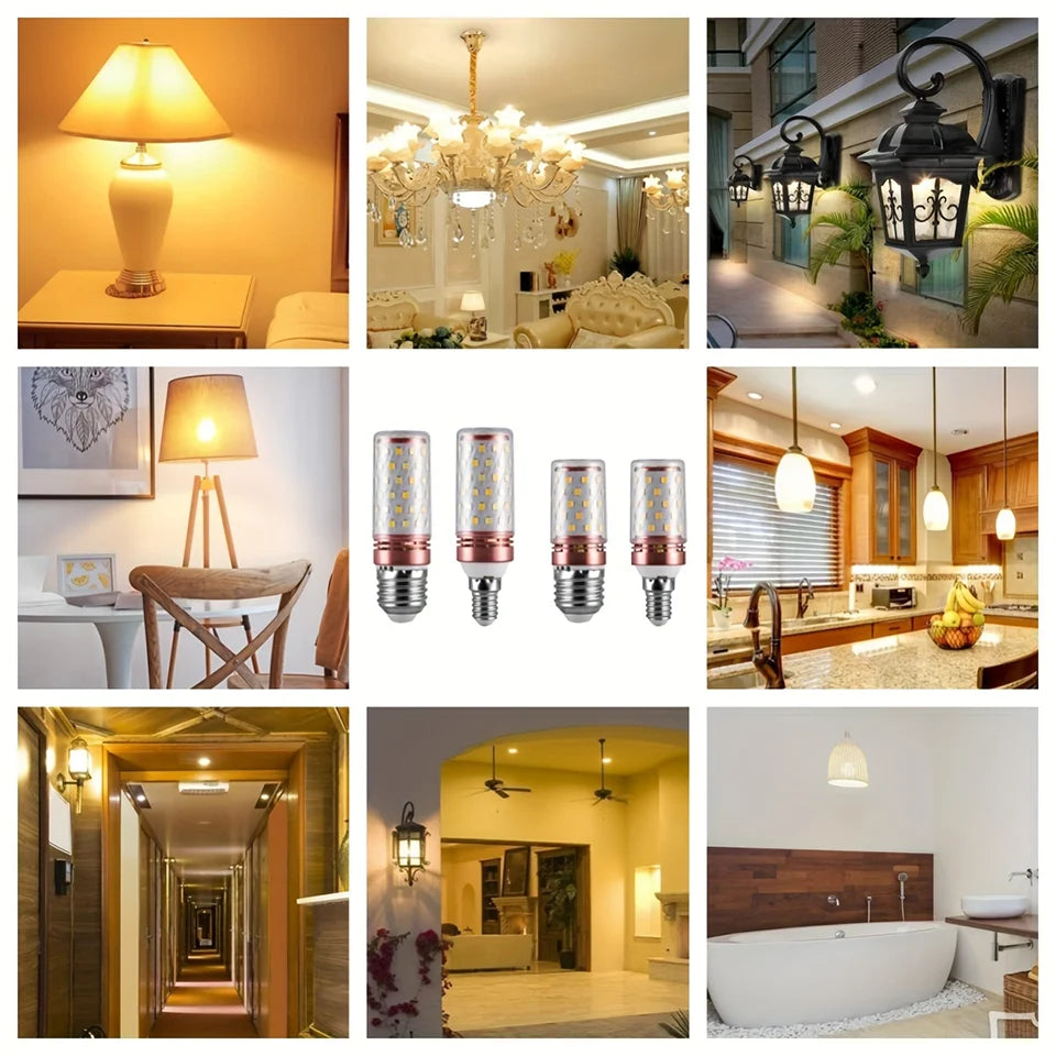 6pcs LED Corn Lamps – 3W to 15W E27/E14 (220V/110V)