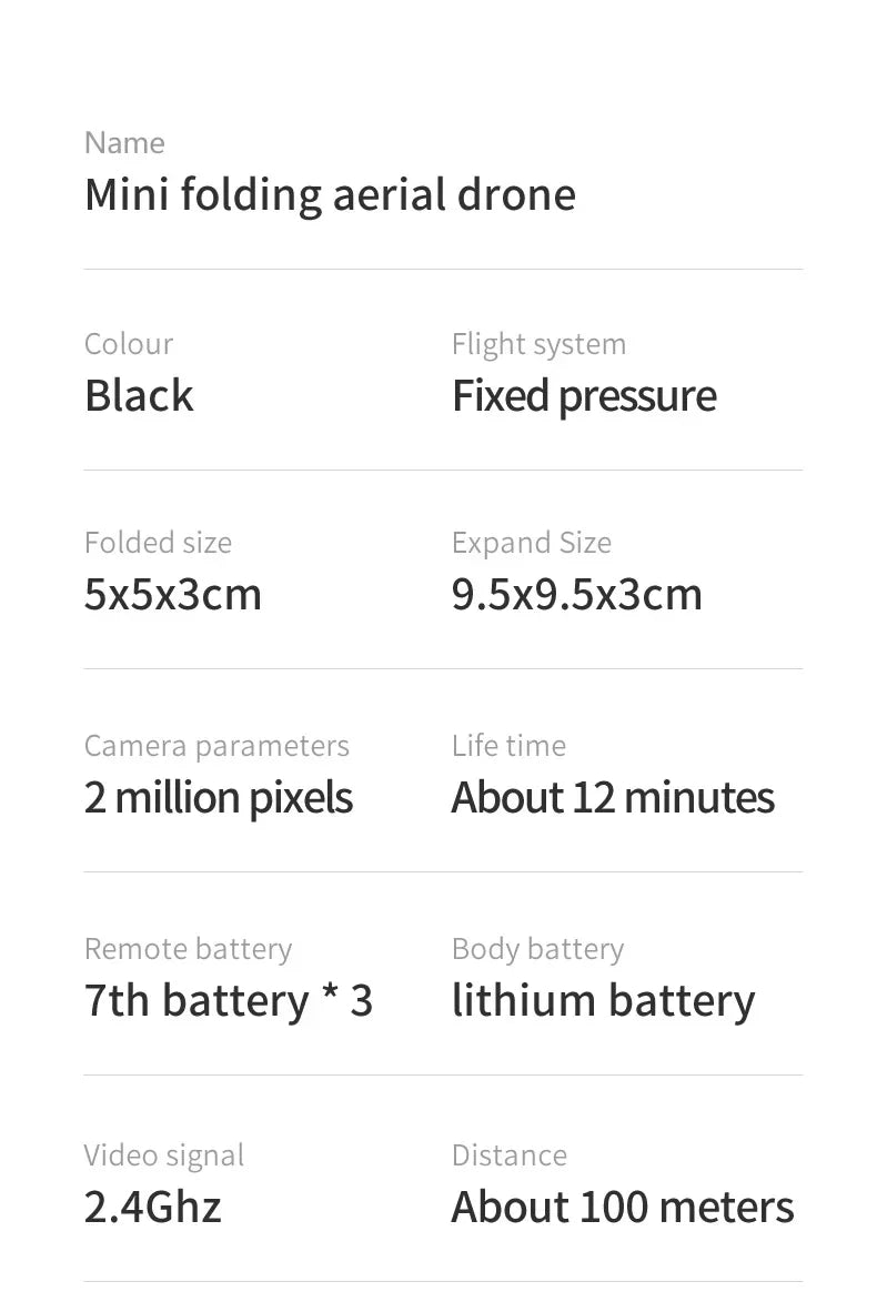 Xiaomi V2 Mini Drone 8K HD Foldable Quadcopter