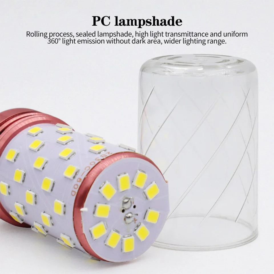 6pcs LED Corn Lamps – 3W to 15W E27/E14 (220V/110V)