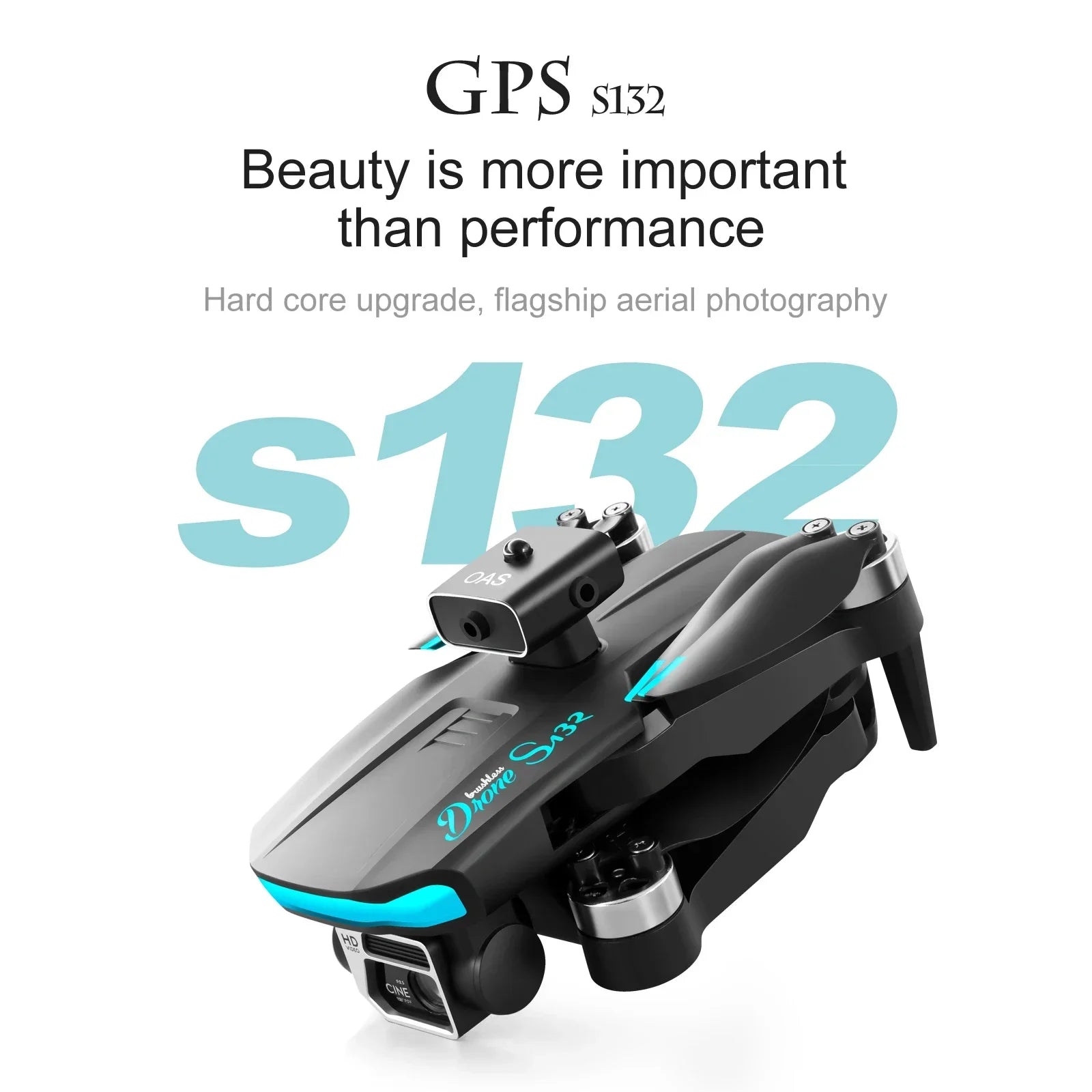 S132 Brushless GPS Drone with Dual Camera & Obstacle Avoidance