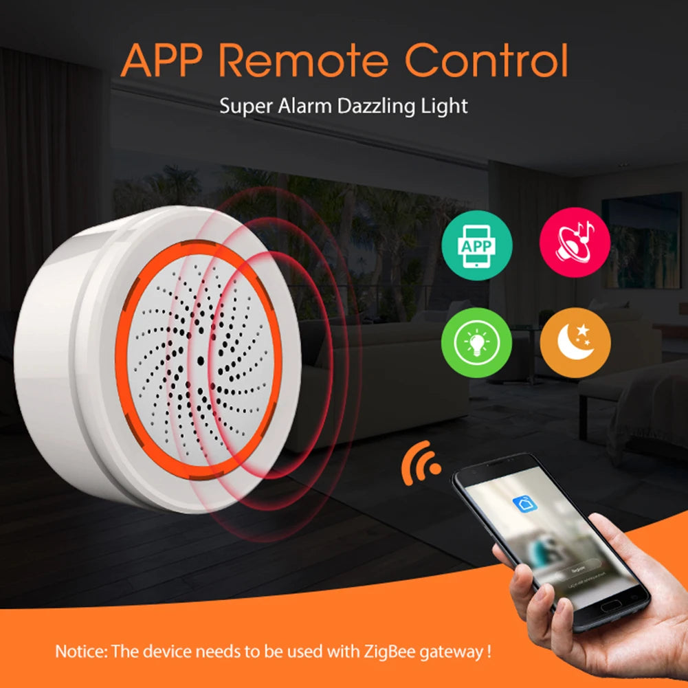 Tuya Zigbee USB Sound & Light Smart Alarm Siren