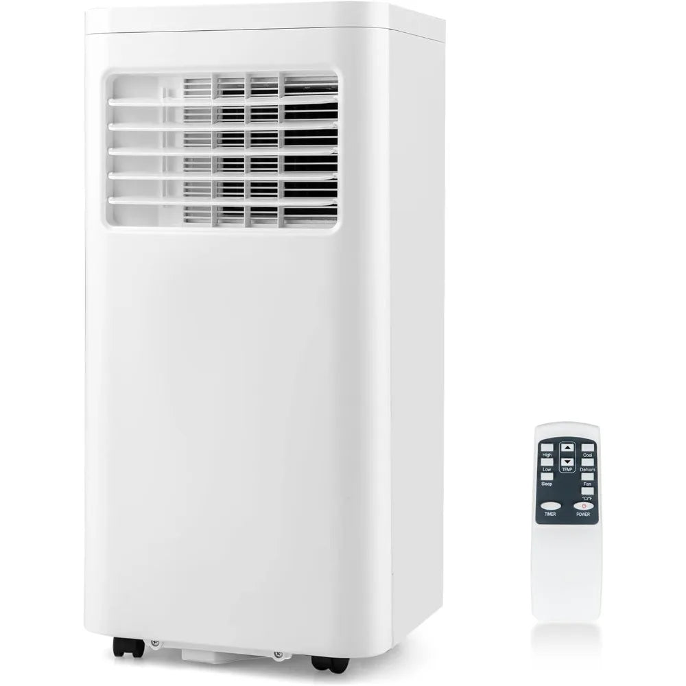 8000 BTU Portable Air Conditioner with Remote & 24-Hour Timer