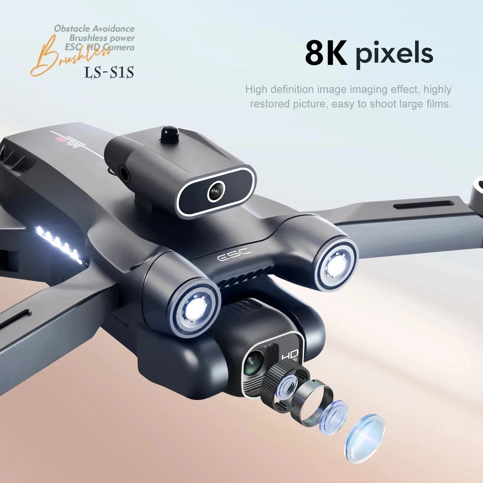 S1S 8K HD Mini Drone with Dual Camera