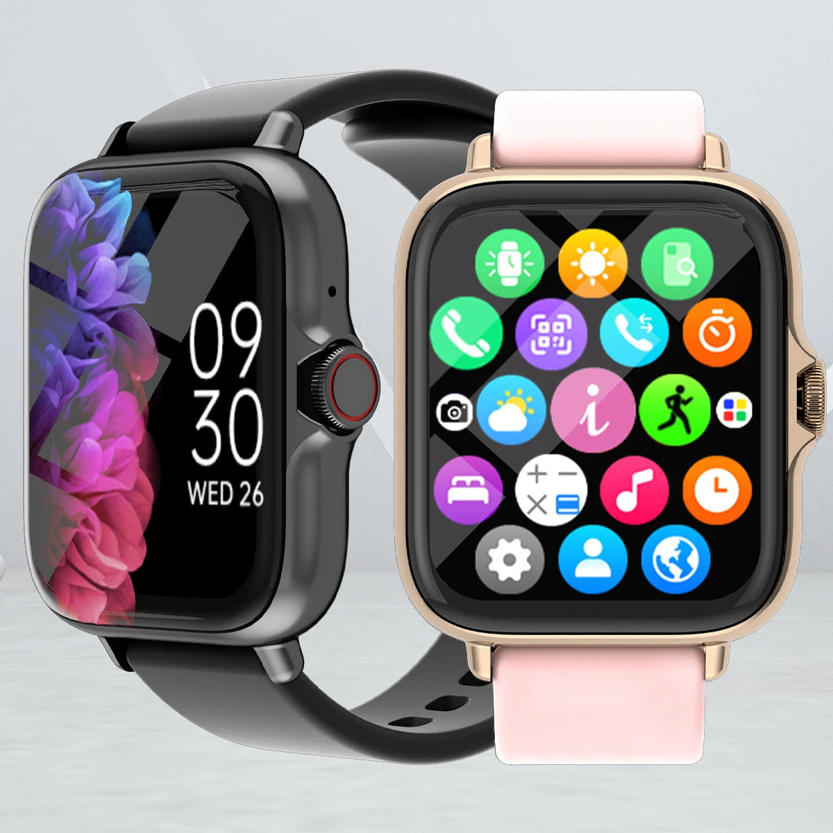 1.83" Waterproof Smartwatch with Call and Health Tracking – iOS & Android
